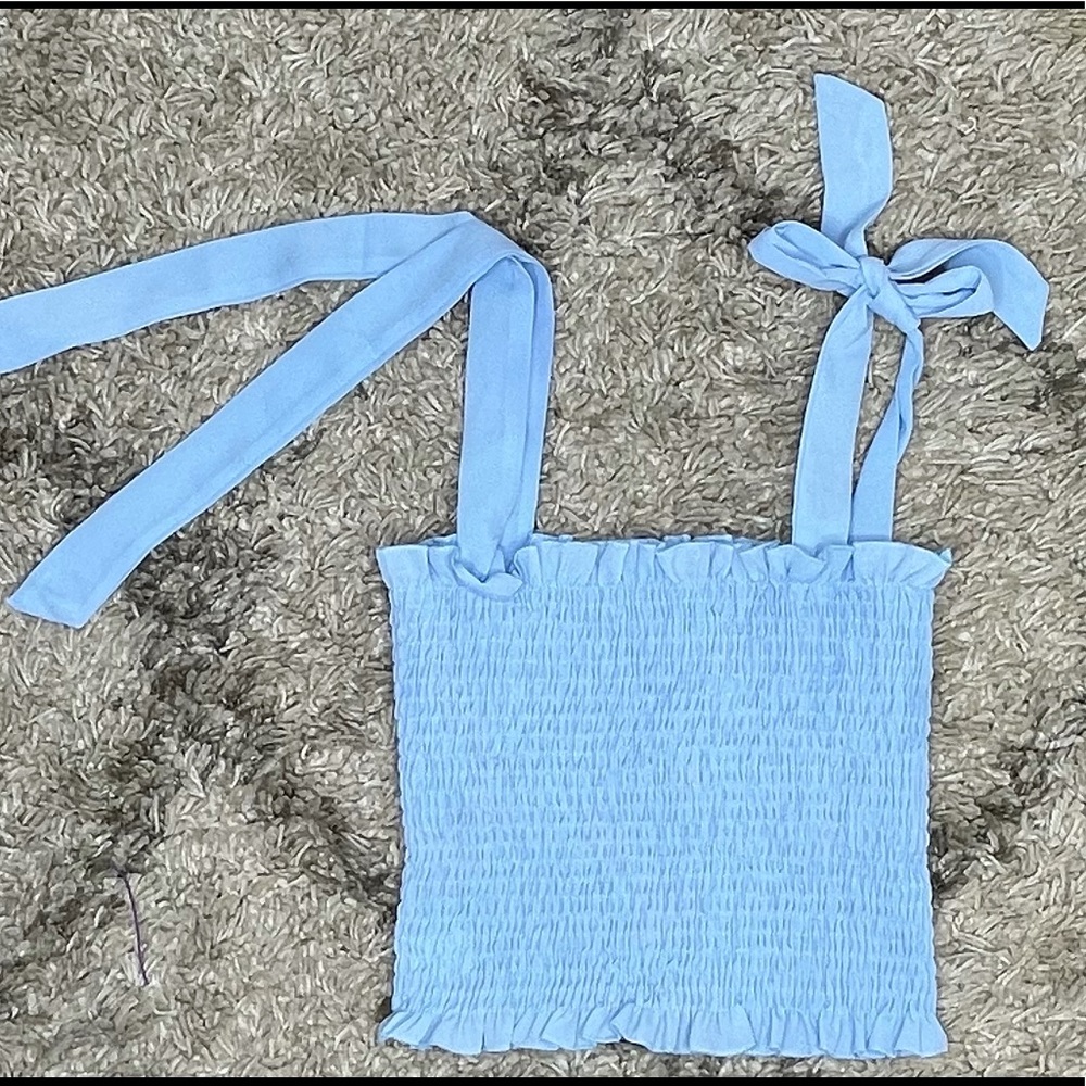 BABY BLUE TUBE TOP